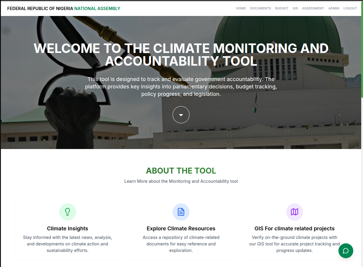 CLIMATE MONITORING AND ACCOUNTABILITY TOOL